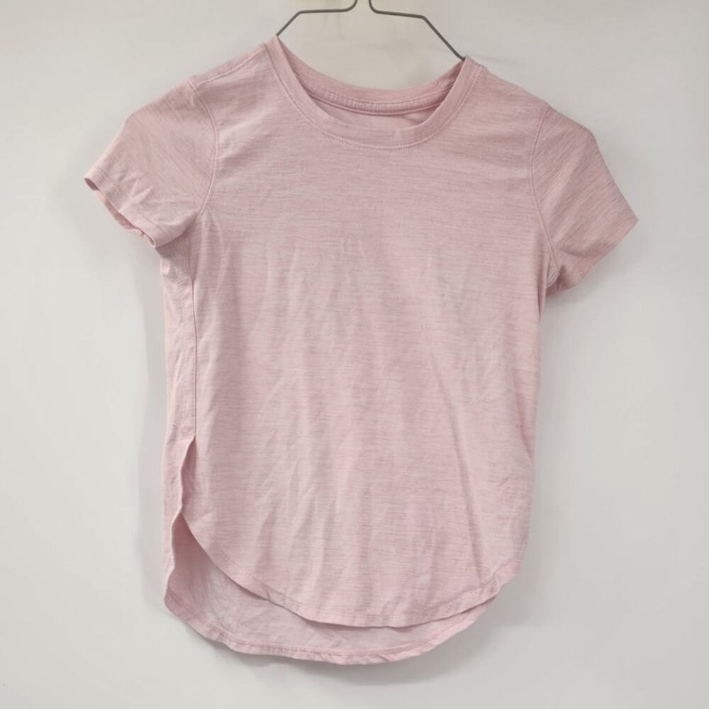 OLD NAVY Active Short Sleeve Pink Top Girls Size Small 6-7